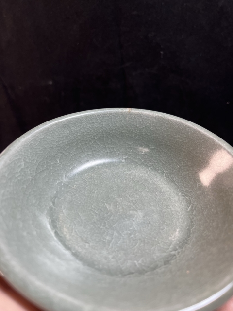 古玩陶瓷南宋御用瓷龍泉青瓷冰片紋水洗拍賣，當(dāng)前價格9980元