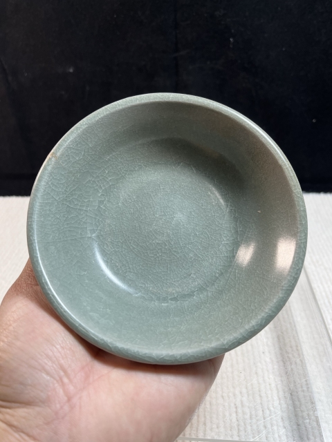 古玩陶瓷南宋御用瓷龍泉青瓷冰片紋水洗拍賣，當(dāng)前價格9980元