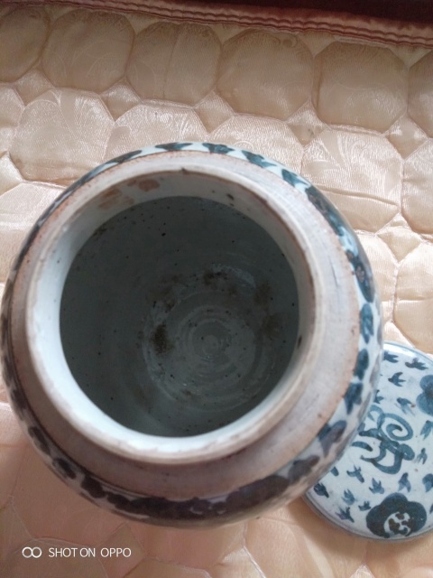古玩陶瓷青花花卉紋蓋罐拍賣,當前價格568元