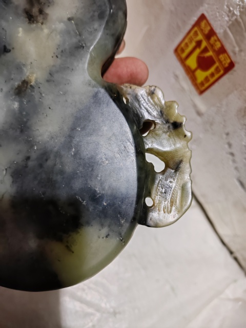 古玩玉器岫玉雕“葫蘆形筆洗”拍賣，當前價格1366元