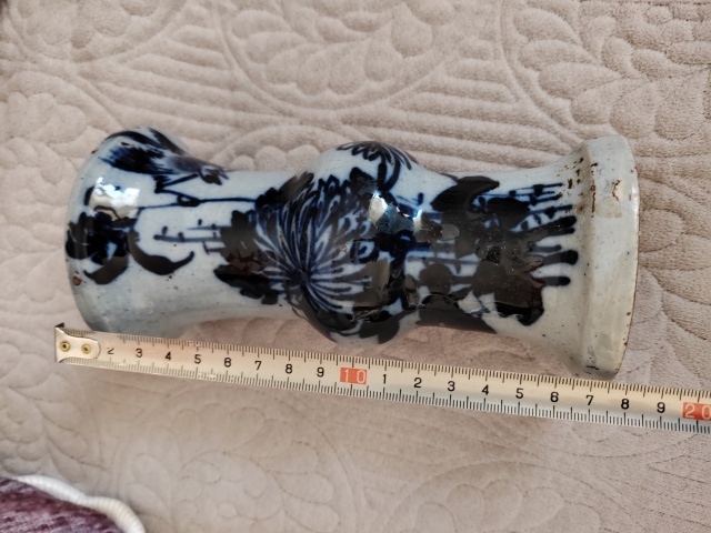 古玩陶瓷青花花鳥紋花觚拍賣，當(dāng)前價(jià)格999元