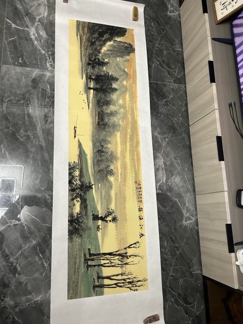 古玩字畫邵繁榮老師《春江漁韻》拍賣，當前價格750元