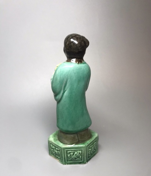 古玩陶瓷素三彩人物造像拍賣，當前價格1580元