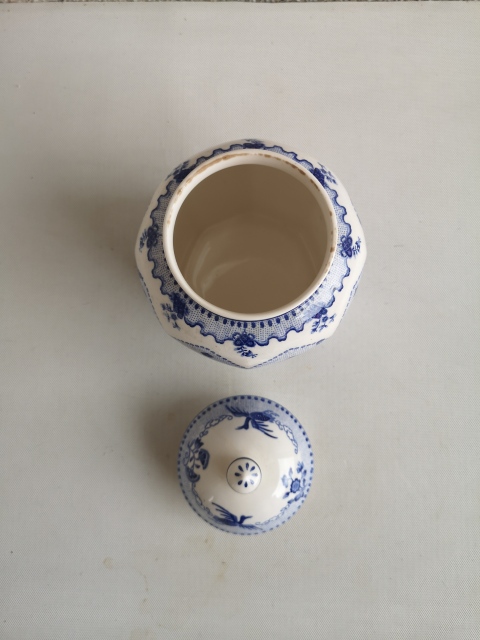 古玩陶瓷人物紋青花蓋罐拍賣，當前價格260元