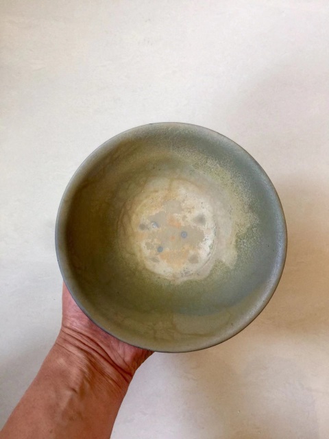 古玩陶瓷越窯青瓷斗笠碗拍賣，當前價格2600元