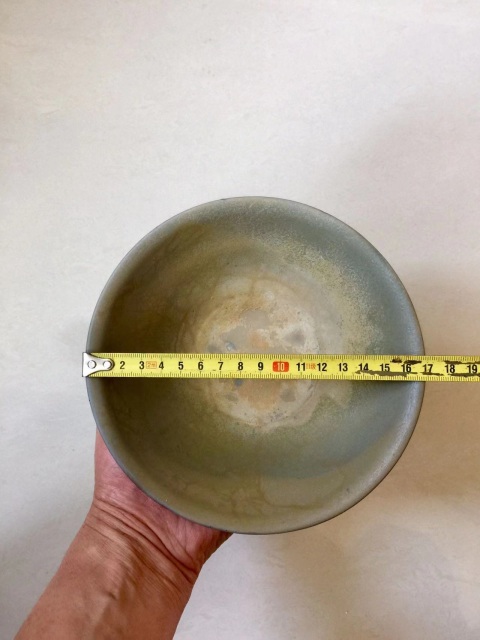 古玩陶瓷越窯青瓷斗笠碗拍賣，當前價格2600元