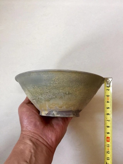 古玩陶瓷越窯青瓷斗笠碗拍賣，當前價格2600元