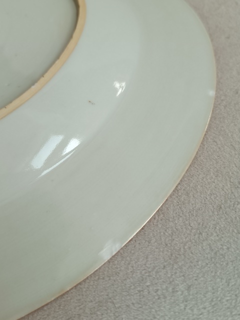 古玩陶瓷粉彩花鳥花卉紋盤拍賣，當前價格1230元