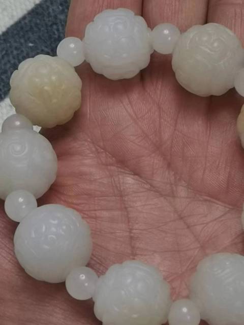 古玩玉器帶工珠子手鏈拍賣，當前價格3000元