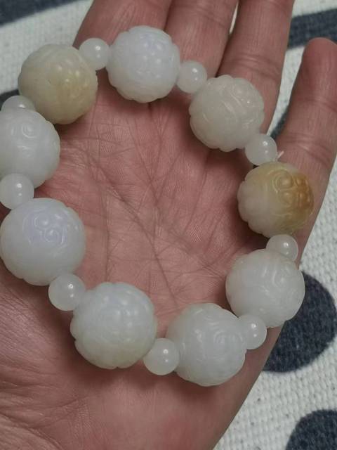 古玩玉器帶工珠子手鏈拍賣，當前價格3000元