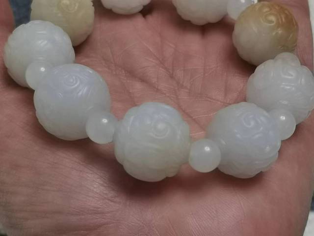 古玩玉器帶工珠子手鏈拍賣，當前價格3000元