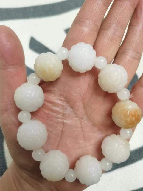 古玩玉器帶工珠子手鏈拍賣，當前價格3000元