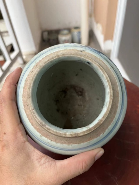 古玩陶瓷青花山水紋青花罐拍賣，當(dāng)前價(jià)格688元