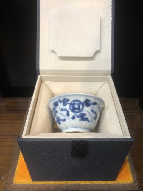 古玩陶瓷清-康熙-青花銅錢紋拍賣,當前價格1580元