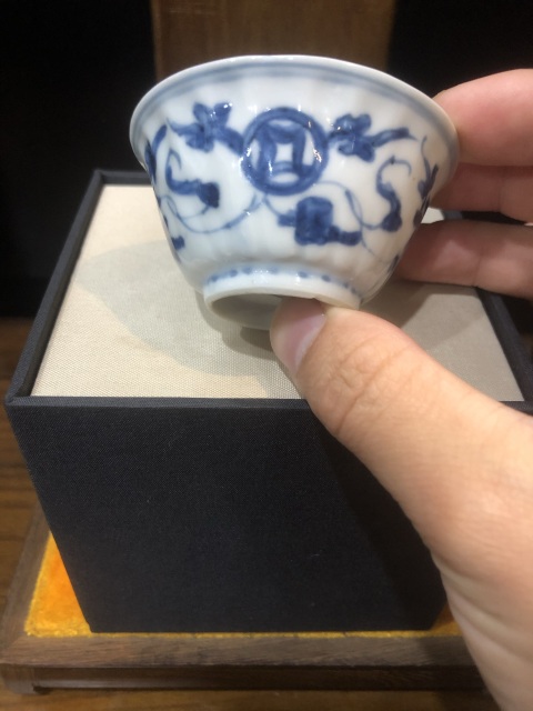 古玩陶瓷清-康熙-青花銅錢紋拍賣,當前價格1580元