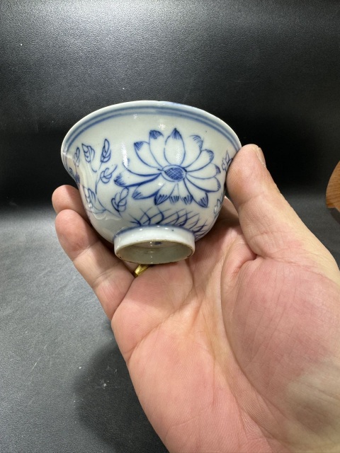 古玩陶瓷青花杯拍賣，當前價格985元
