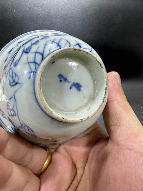 古玩陶瓷青花杯拍賣，當前價格985元
