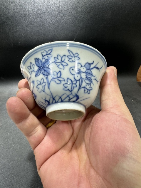 古玩陶瓷青花杯拍賣，當前價格985元