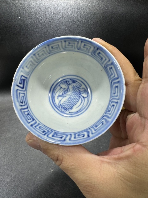 古玩陶瓷青花杯拍賣，當前價格985元