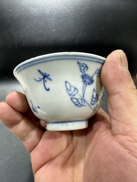 古玩陶瓷青花杯拍賣，當前價格985元