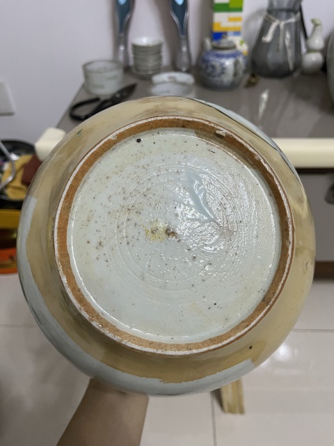 古玩陶瓷民國開窗山水詩文西瓜罐拍賣,當前價格288元