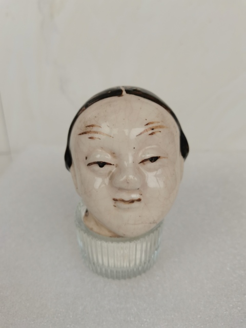 古玩陶瓷磁州窯人物彩繪頭像拍賣,當前價格1099元