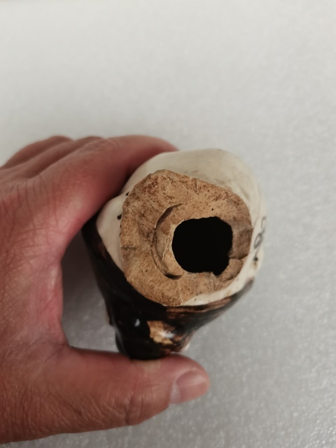 古玩陶瓷磁州窯人物彩繪頭像拍賣,當前價格1099元