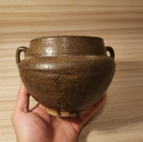 古玩陶瓷元.茶葉末釉雙系罐380拍賣,當前價格380元
