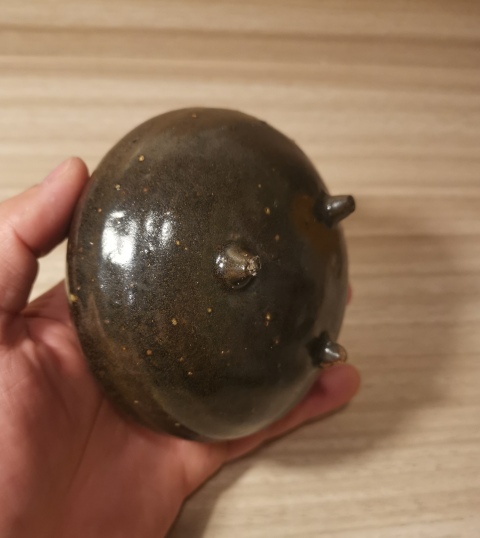 古玩陶瓷明.褐釉三足爐460拍賣，當前價格460元