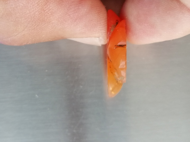 古玩玉器天然紅瑪瑙“帽花”拍賣，當前價格466元