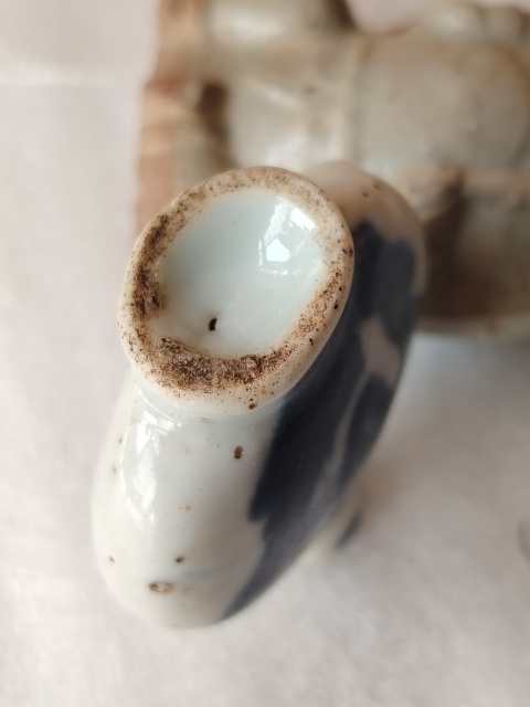 古玩陶瓷人物紋青花鼻煙壺拍賣,當前價格1200元