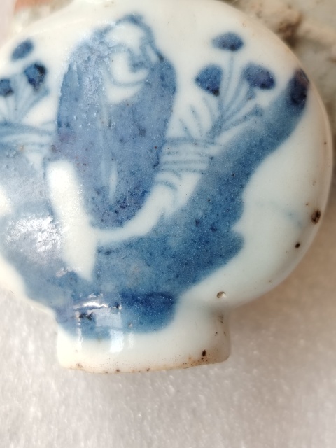 古玩陶瓷人物紋青花鼻煙壺拍賣,當前價格1200元