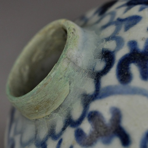 古玩陶瓷青花水盂拍賣，當前價格2000元