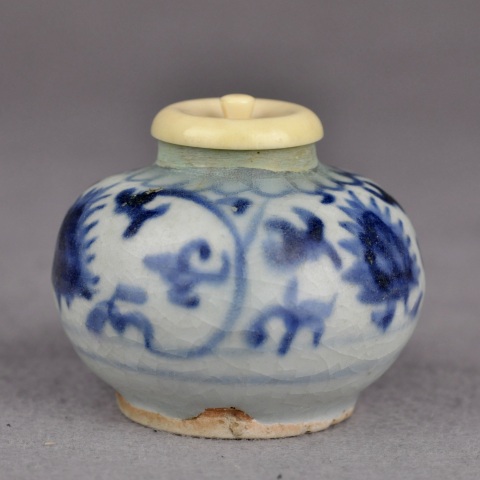 古玩陶瓷青花水盂拍賣，當前價格2000元