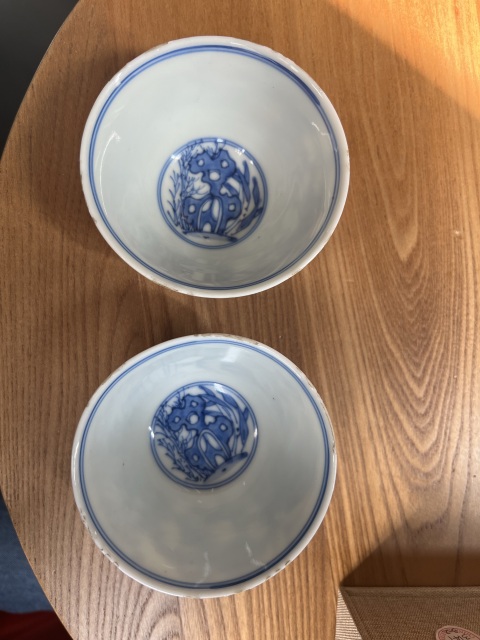 古玩陶瓷青花歲寒三友圖仰鐘杯拍賣,當前價格12000元