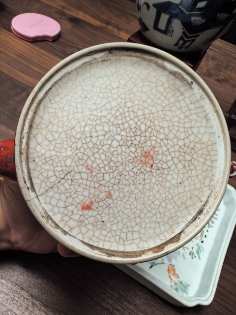 古玩陶瓷晚清民國郎紅釉茶壺拍賣,當前價格1500元