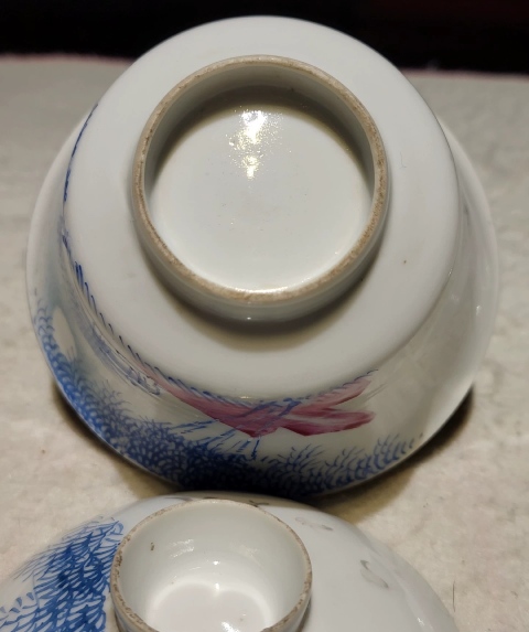 古玩陶瓷民國料彩竹林人物三才蓋杯拍賣,當(dāng)前價(jià)格1980元