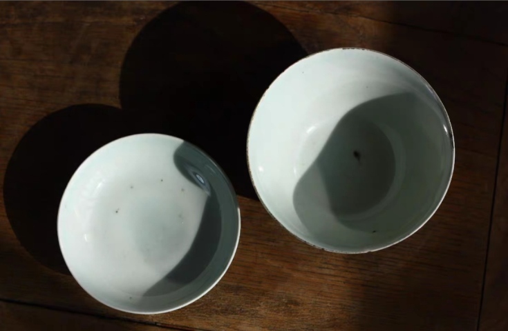 古玩陶瓷清末民初淺絳彩山水紋蓋杯拍賣，當前價格1380元