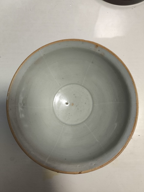 古玩陶瓷官窯青白釉出筋斗笠碗拍賣,當前價格2000元