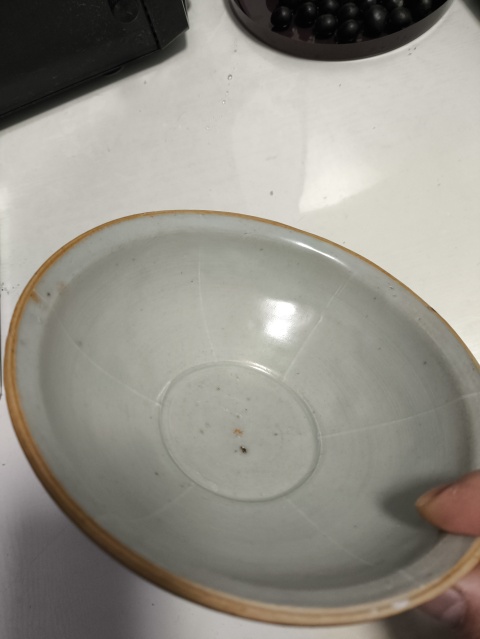 古玩陶瓷官窯青白釉出筋斗笠碗拍賣,當前價格2000元