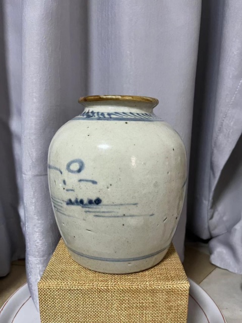 古玩陶瓷乾隆青花山水人物紋罐拍賣，當(dāng)前價格788元