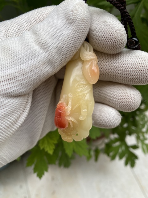 古玩雜項《富甲一方》壽山芙蓉石掛件拍賣,當前價格999元