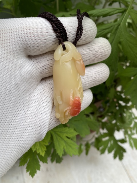 古玩雜項《富甲一方》壽山芙蓉石掛件拍賣,當前價格999元