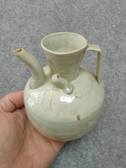 古玩陶瓷南宋-青白釉執壺拍賣，當前價格3500元