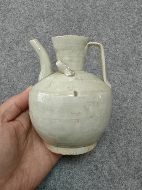 古玩陶瓷南宋-青白釉執壺拍賣，當前價格3500元