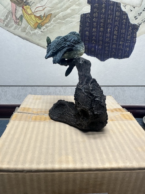 古玩陶瓷70年代小鳥擺件 代原包裝盒子拍賣,當前價格89元