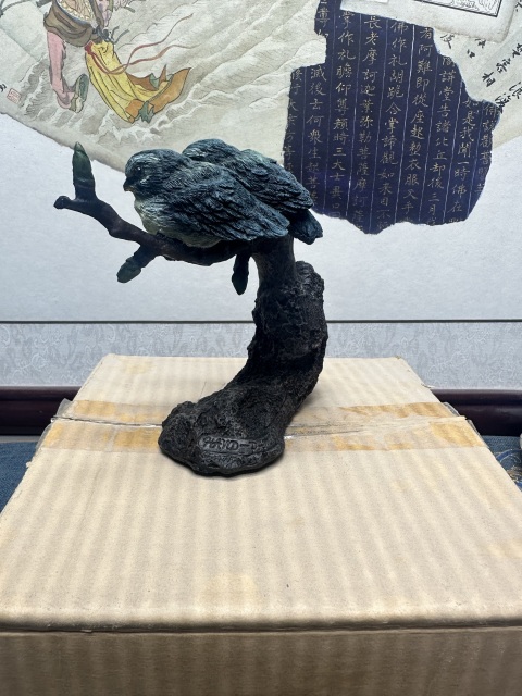 古玩陶瓷70年代小鳥擺件 代原包裝盒子拍賣,當前價格89元