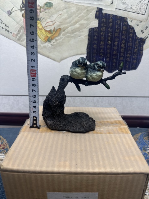 古玩陶瓷70年代小鳥擺件 代原包裝盒子拍賣,當前價格89元