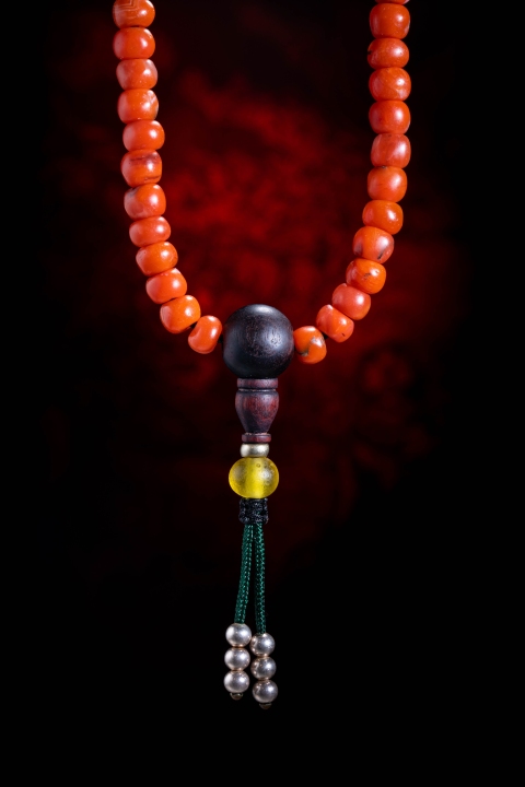 古玩玉器天然“南紅瑪瑙”珠串拍賣，當前價格4250元