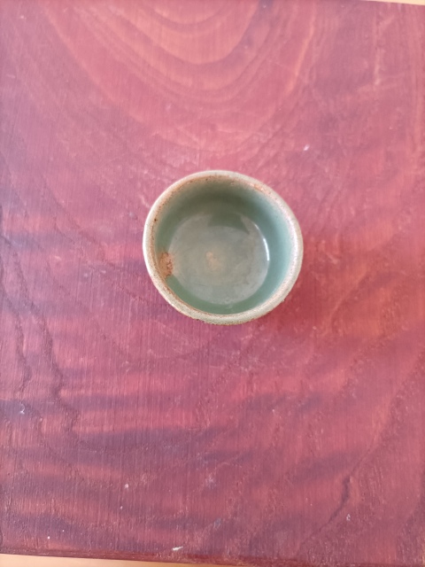 古玩陶瓷明末.綠釉茶杯99元拍賣,當前價格99元